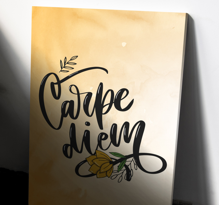 쉼표가 반전된 상자 - 하루를 잡아라 플로랄 - TenStickers