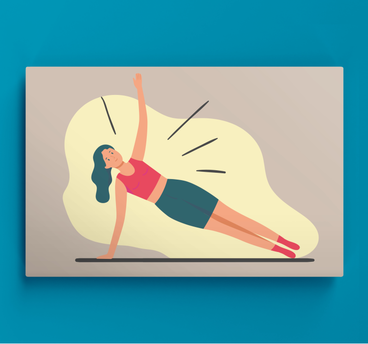 스포츠 박스 피트니스 포즈 - TenStickers