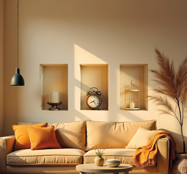 시각 효과 벽 스티커 프레임 속 빈티지 요소 - TenStickers