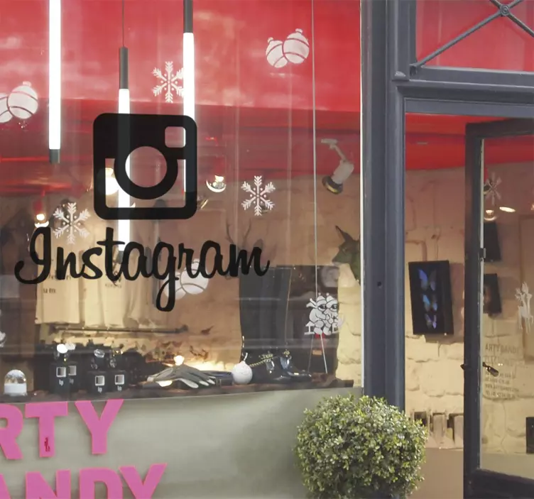 인스 타 그램 로고 데칼 - TenStickers