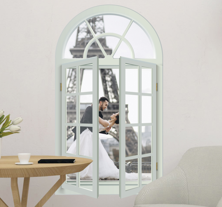 벽시계 벽화 스티커 - TenStickers