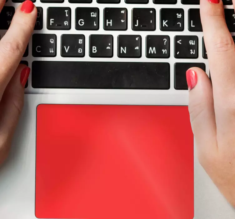 개인화 된 컬러 트랙 패드 스티커 - TenStickers