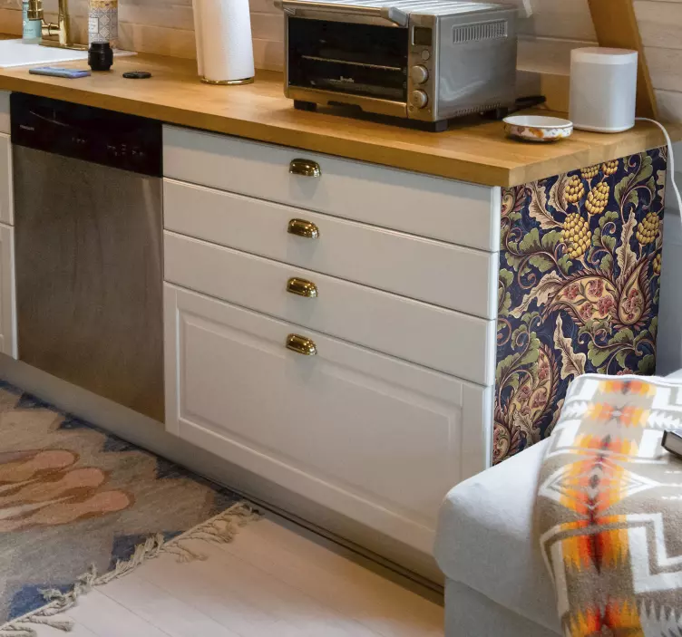 현실적인 페이즐리 일러스트 가구 데칼 - TenStickers