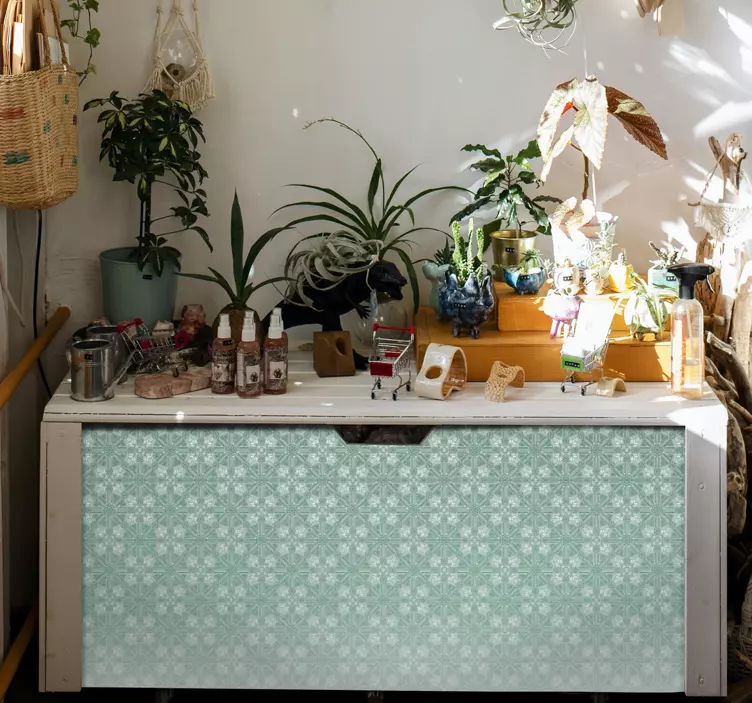 가구 스티커 플로럴 페이드 패턴 - TenStickers