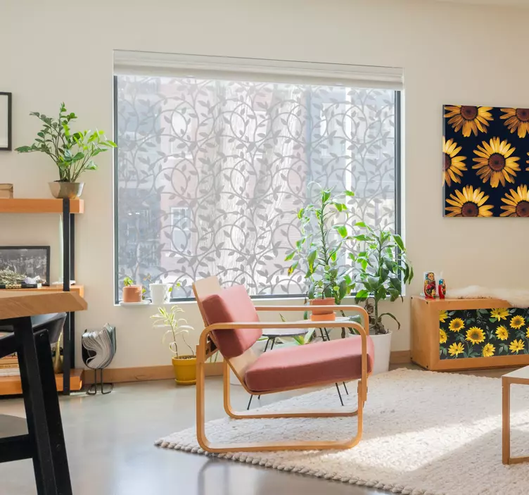 꽃 무늬 벽 스티커 창문 장식 비닐 - TenStickers