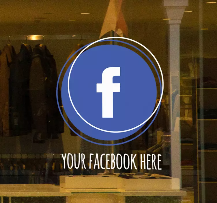 비닐 상점 간판 소셜 미디어 엠블럼 - TenStickers