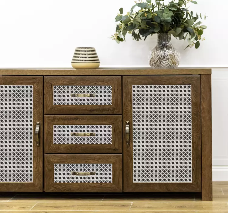 가구 스티커 현대적인 잎 패턴 - TenStickers