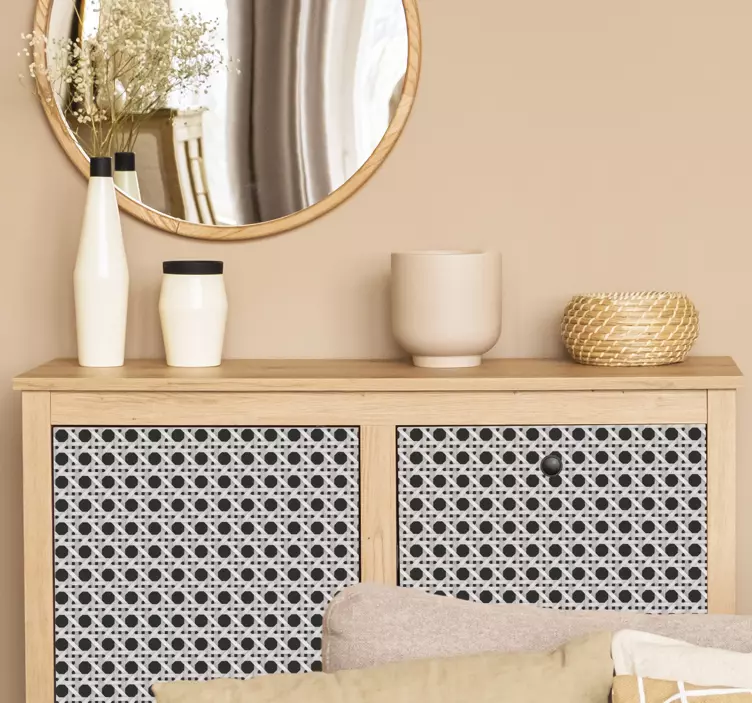 가구 스티커 현대적인 잎 패턴 - TenStickers