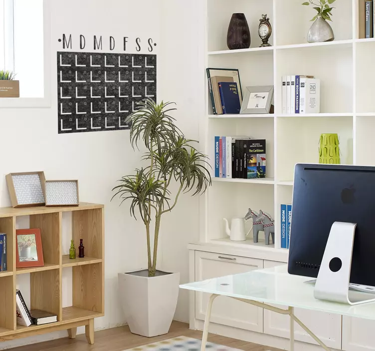 칠판 데칼 주간 달력 - TenStickers