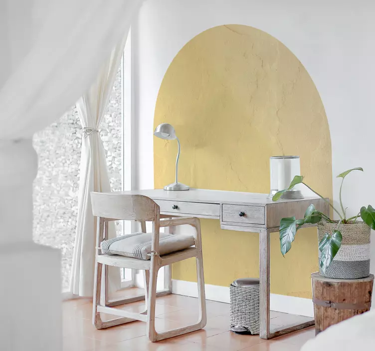 사무실 스티커 추상 곡선 기하학 - TenStickers