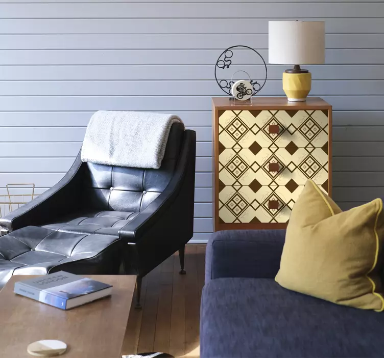 가구 스티커 마푸체 다이아몬드 디자인 - TenStickers