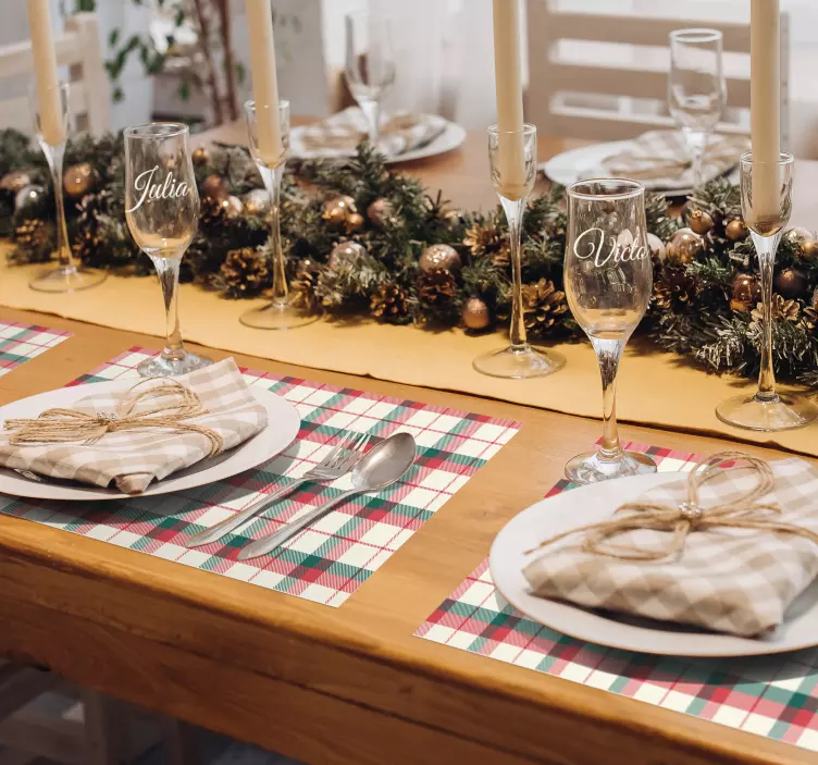 웨딩 벽 스티커 맞춤형 샴페인 잔 - TenStickers