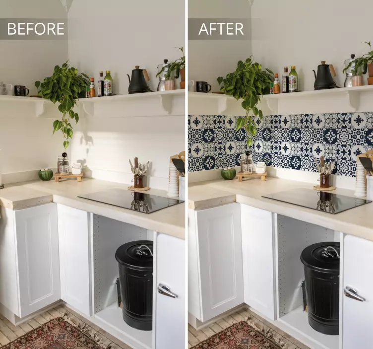 피아노 시멘트 타일 스티커 - TenStickers