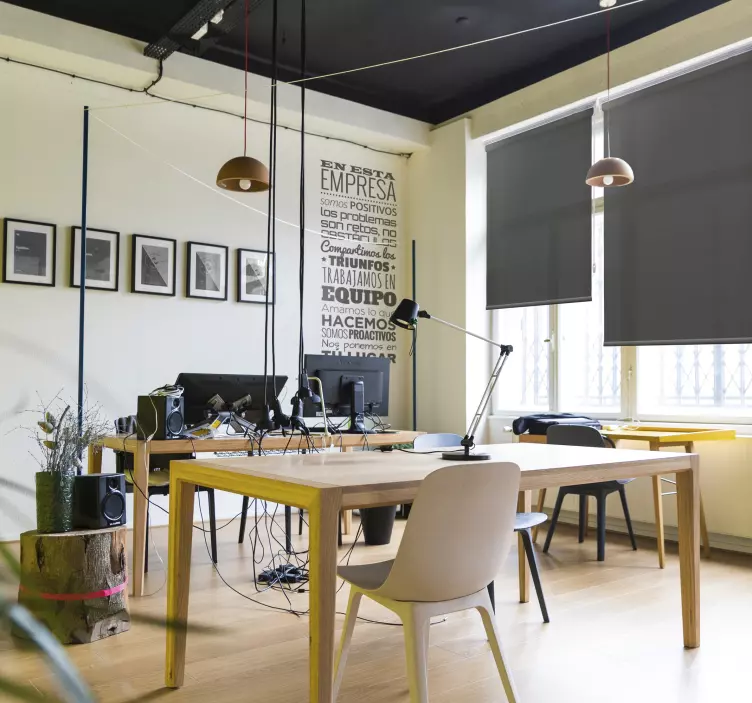 사무실 스티커 회사 내 장식용 텍스트 비닐 - TenStickers