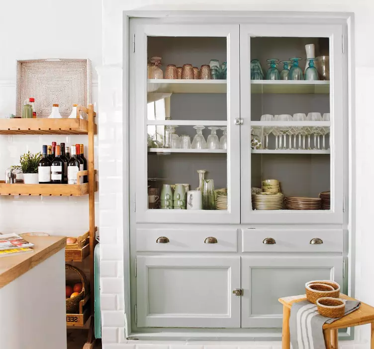 가구 스티커 색깔 그레이 - TenStickers