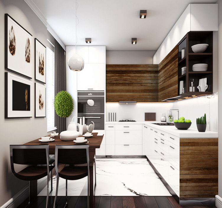 가구 스티커 목재 리스톤 - TenStickers