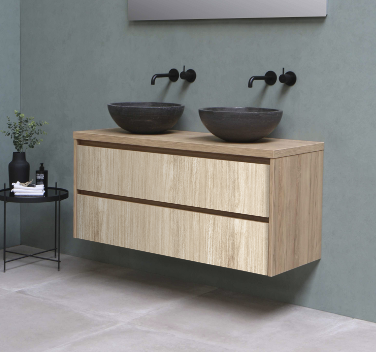 가구 스티커 밝은 색깔의 목재 - TenStickers