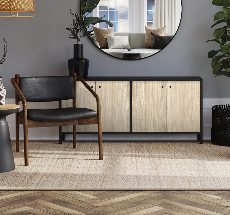 가구 스티커 밝은 색깔의 목재 - TenStickers