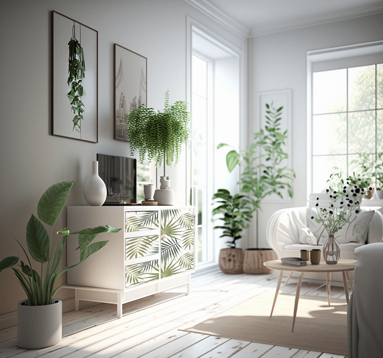 가구 스티커 팔마를 나뭇잎 - TenStickers