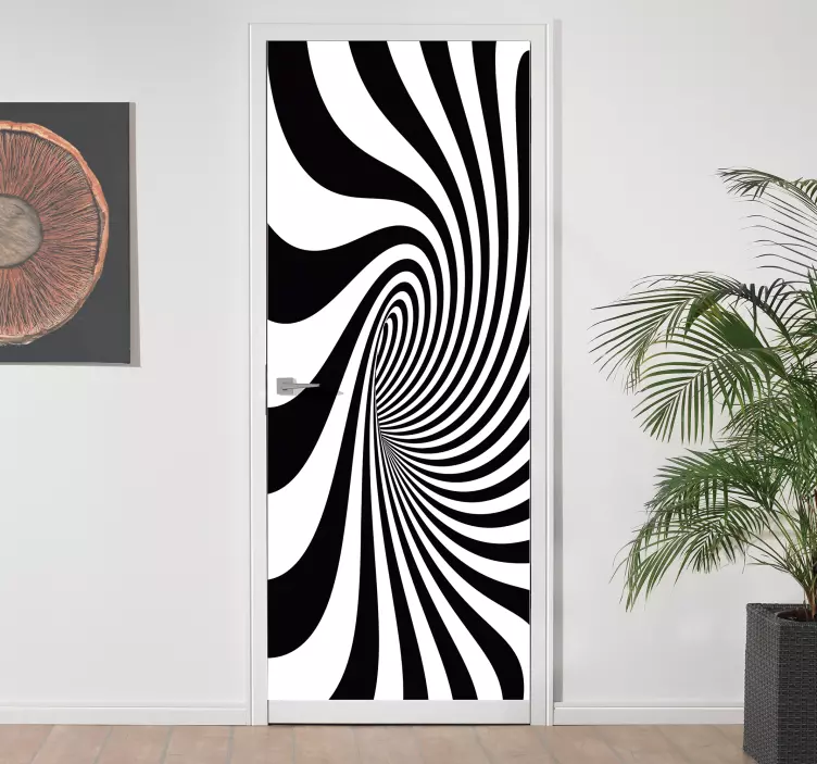 블랙홀 도어 비닐 스티커 - TenStickers