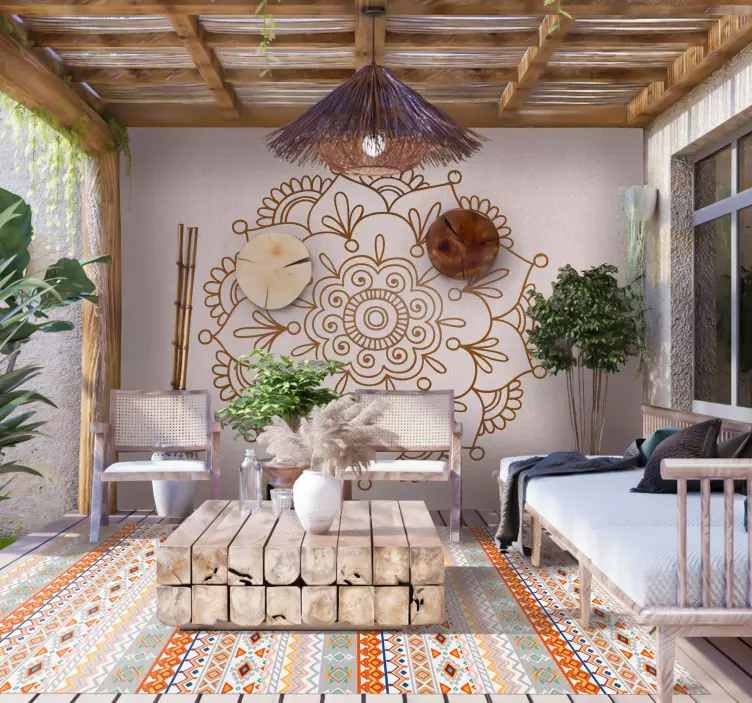 인도 연꽃 스티커 - TenStickers