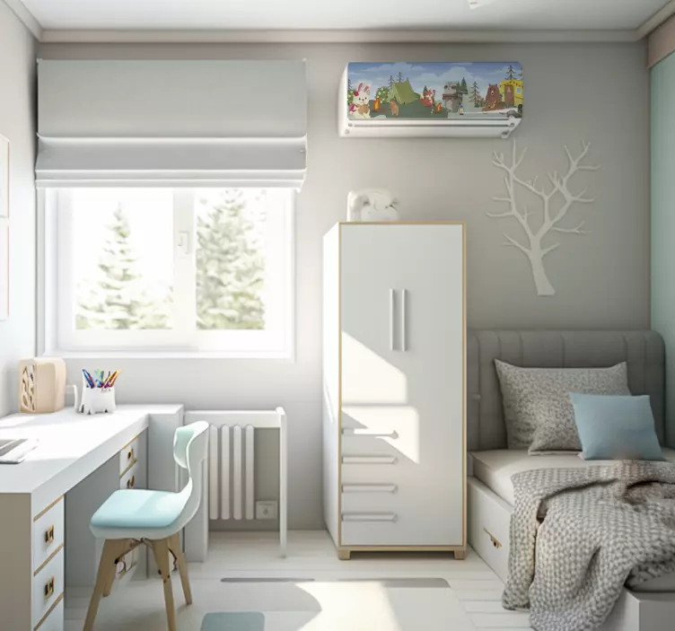 더 많은 벽 스티커 스티커 동물 캠프 - TenStickers