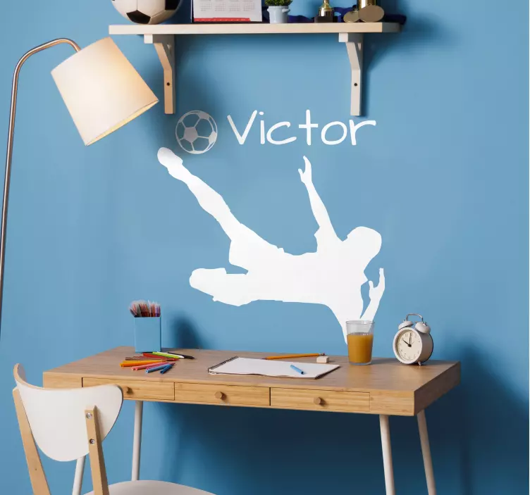 사용자 정의 축구 선수 장식 비닐 - TenStickers