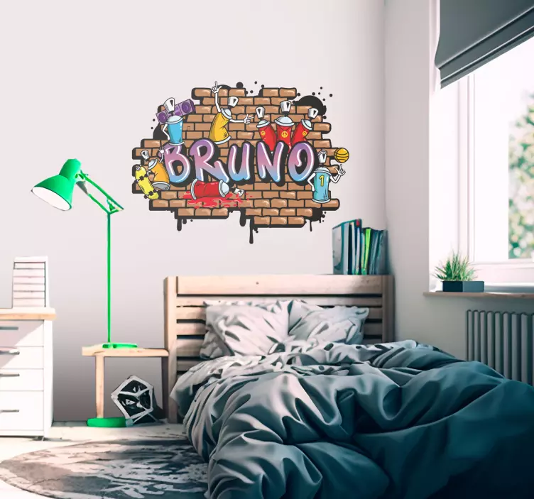 도시 벽 스티커 나는 여기에 있다나는 여기에 있어요. - TenStickers