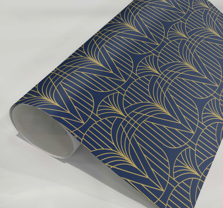 비닐 인쇄 벽 스티커 아트 데코 패턴과 금색 세부 사항 - TenStickers