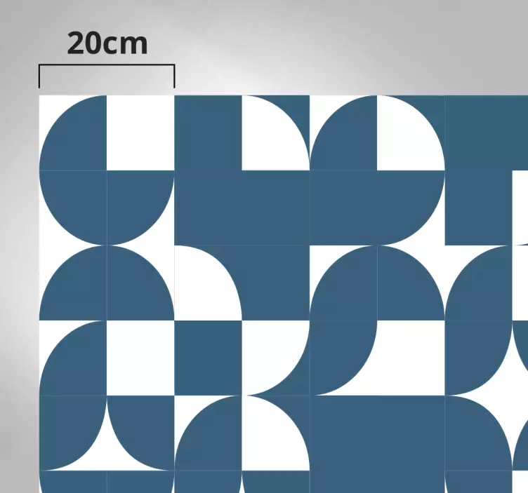 원 기하학 아트 패턴 가구 데칼 - TenStickers