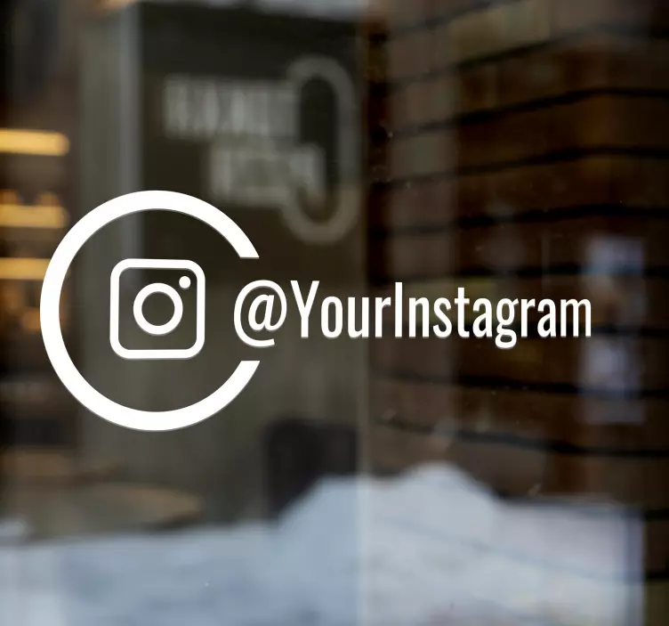 맞춤형 인 그램 창 스티커 - TenStickers