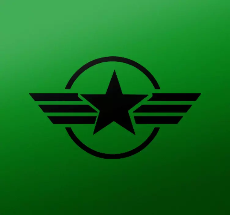 원형 오토바이 데칼로 둘러싸인 별 - TenStickers