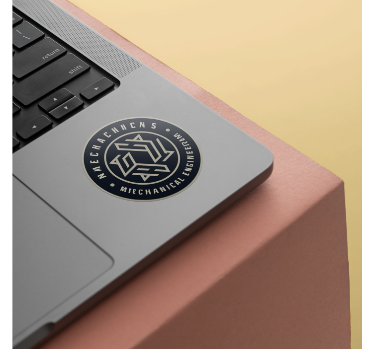 사무실 스티커 로고가 있는 개인화된 원 - TenStickers