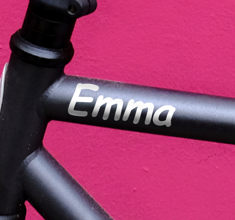 자전거 스티커 손글씨 스타일 - TenStickers