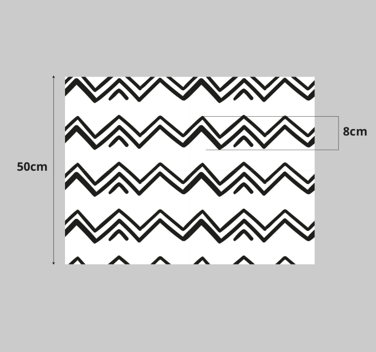 가구 스티커 체브론 무늬 포인트 - TenStickers