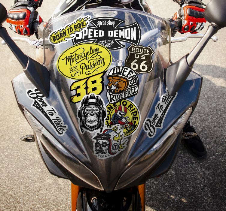 오토바이 스티커 오리지널 폭탄 팩 - TenStickers