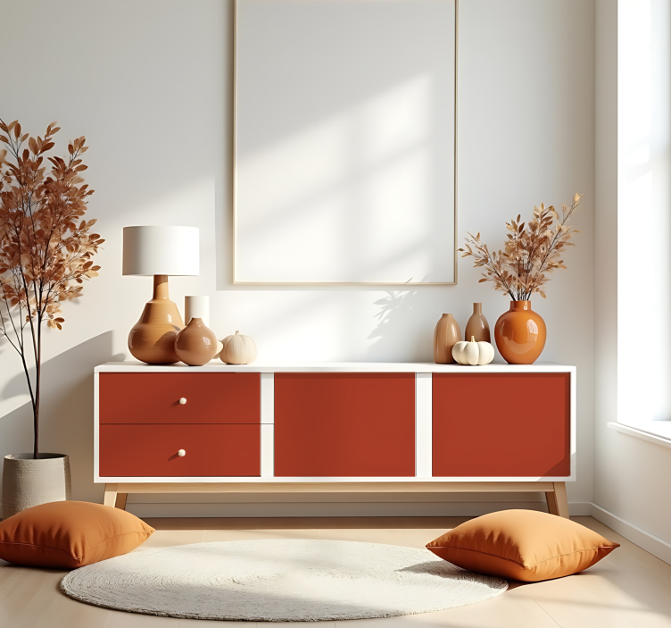 일반 컬러 비닐 시트 매트 호박 - TenStickers