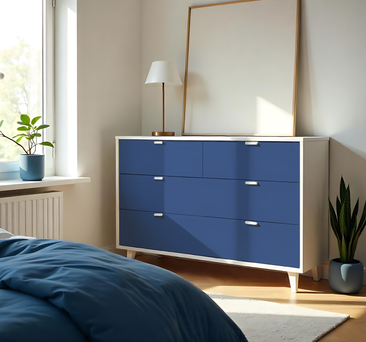 일반 컬러 비닐 시트 매트 네이비 블루 - TenStickers