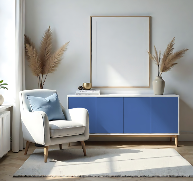 일반 컬러 비닐 시트 매트 블루 - TenStickers