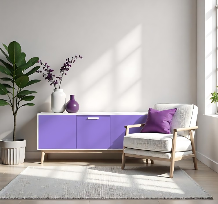 일반 컬러 비닐 시트 매트 라일락 - TenStickers