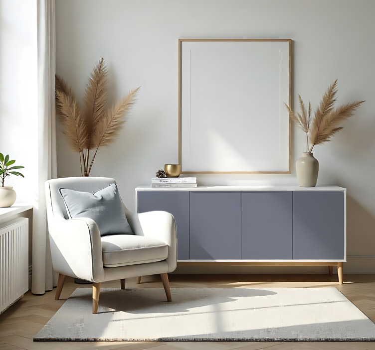 일반 컬러 비닐 시트 매트 중성 회색 - TenStickers