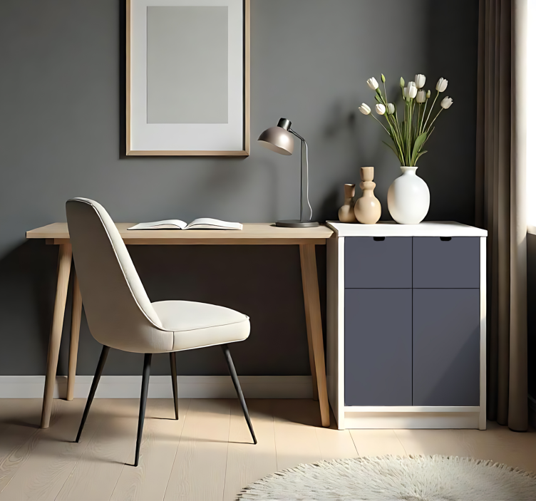 일반 컬러 비닐 시트 매트 다크 그레이 - TenStickers