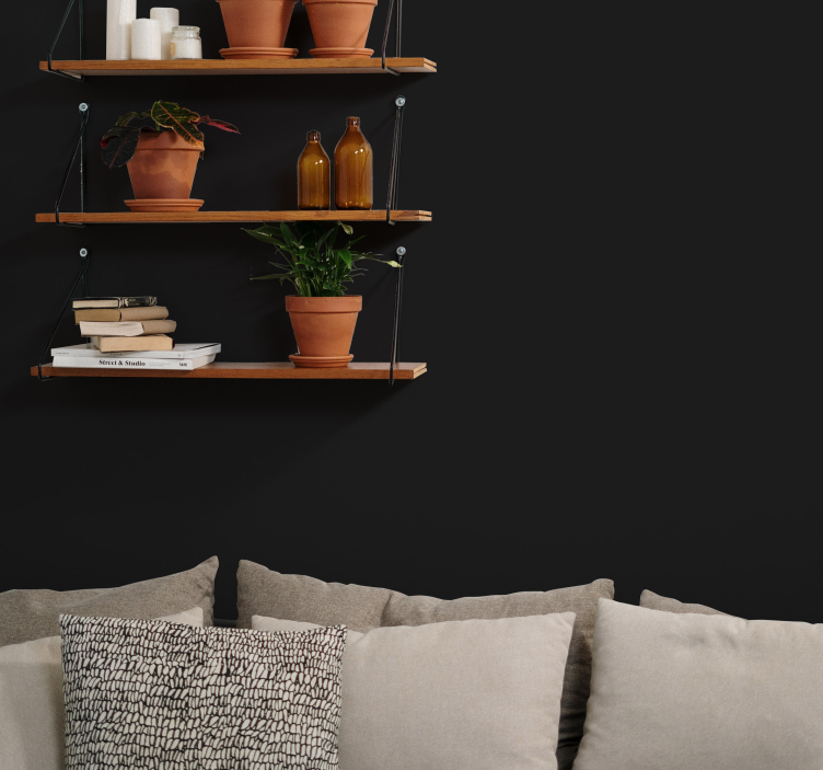 일반 컬러 비닐 시트 블랙 - TenStickers