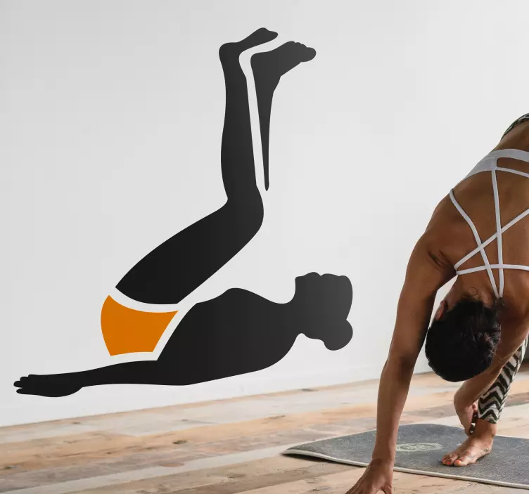 복부 운동 벽 스티커 - TenStickers