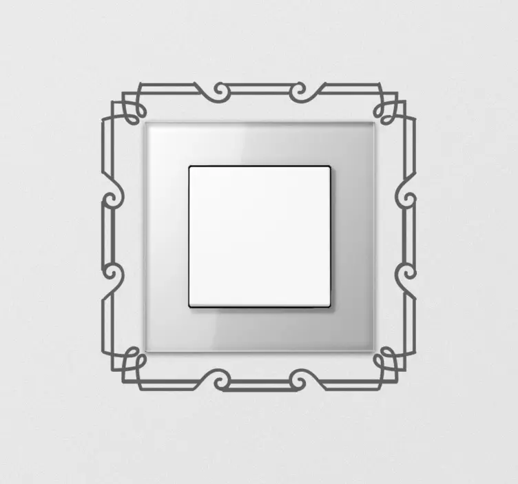 아트 데코 프레임 스위치 스티커 - TenStickers