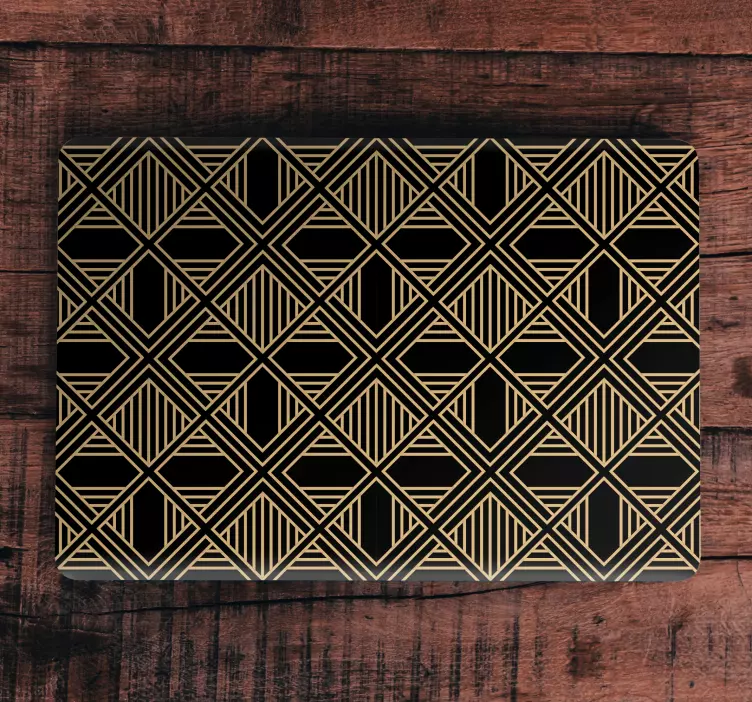 아트 데코 위대한 개츠비 패턴 노트북 스킨 - TenStickers