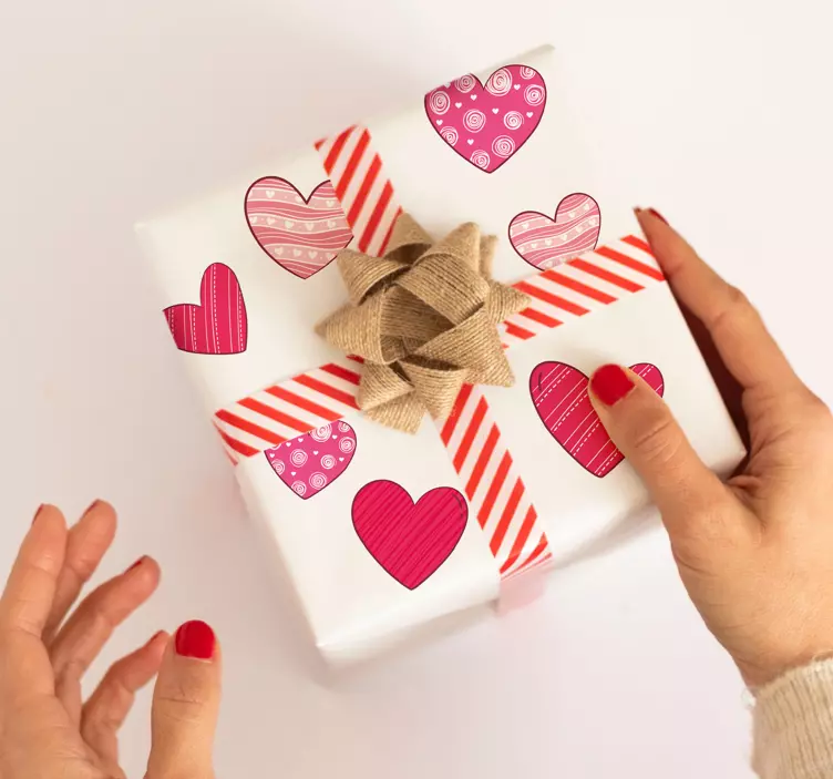 모듬 발렌타인 하트 발렌타인 스티커 - TenStickers