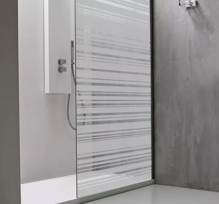 바코드 에칭 유리 데칼 - TenStickers