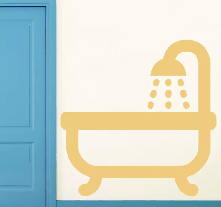 욕실 아이콘 스티커 - TenStickers