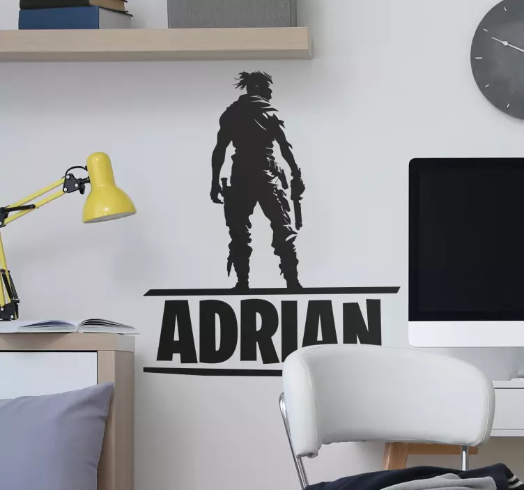 비디오 게임 벽 스티커 배틀 캐릭터 이름배틀 캐릭터 이름은 '코나'입니다.배틀 캐릭터 이름은 '코나'입니다. 라고 한 - TenStickers